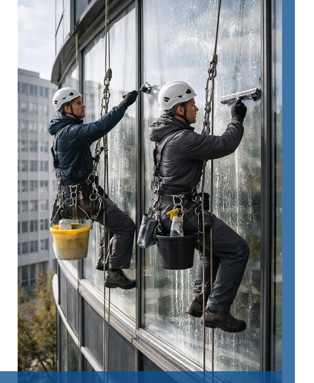 Мойка панорамных окон в Вязьме от 360 р. заказать у ВЫСОТНИК-Взь
