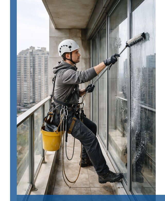 Профессиональная мойка балконного остекления в Вязьме