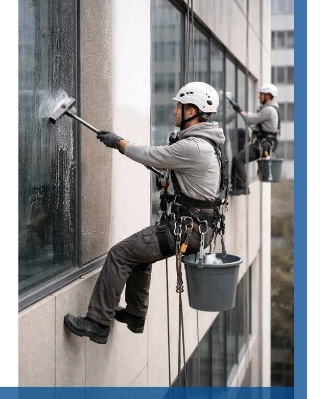 Мойка фасадов зданий в Вязьме под ключ от 360 р. | ВЫСОТНИК-Взь