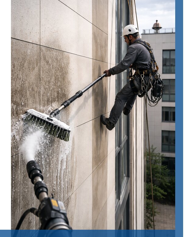 Мойка фасада из керамогранита в Вязьме от 308 р. | ВЫСОТНИК-Взь