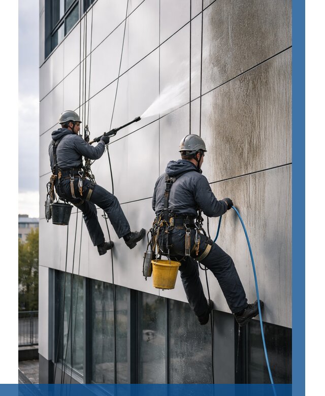 Мойка фасада из композита в Вязьме по цене от 308 р. | ВЫСОТНИК-Взь