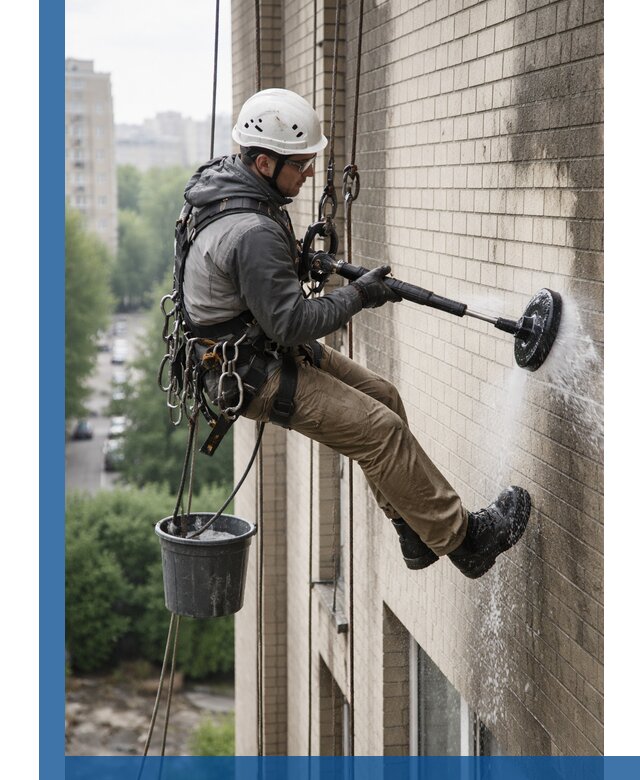 Очистка фасада от копоти в Вязьме профессионально и безопасно