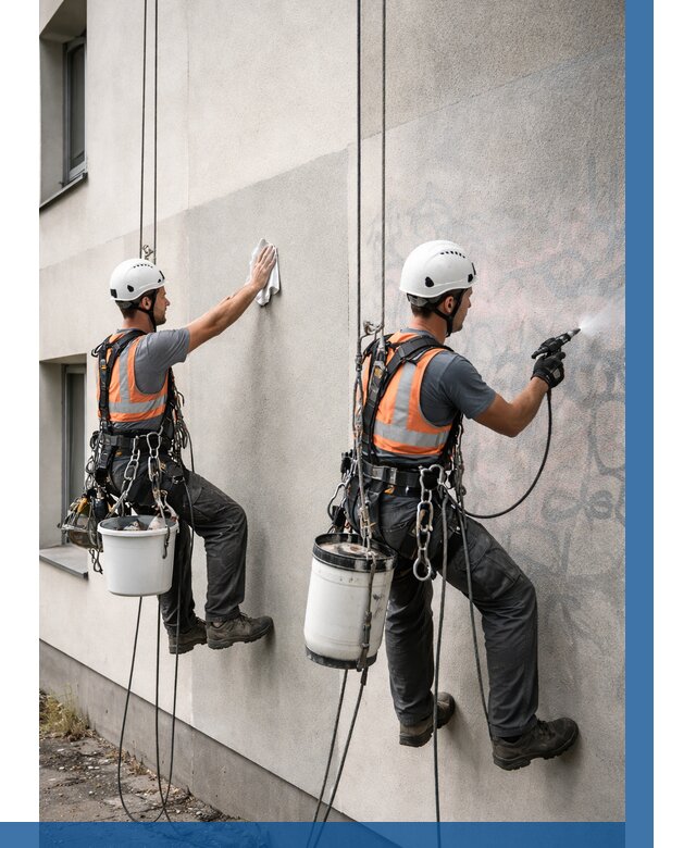 Антиграффити покрытие фасада в Вязьме от 617 р. | ВЫСОТНИК-Взь