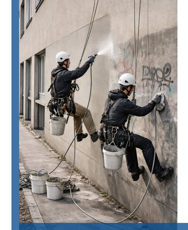 Антиграффити покрытие фасада с защитой от надписей в Вязьме