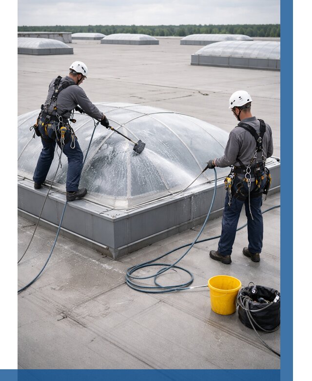 Мойка зенитных фонарей в Вязьме, заказать от 4627 р. | ВЫСОТНИК-Взь