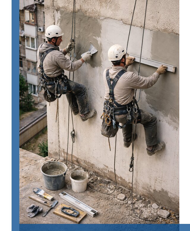 Комплексный ремонт штукатурного фасада с гарантией в Вязьме