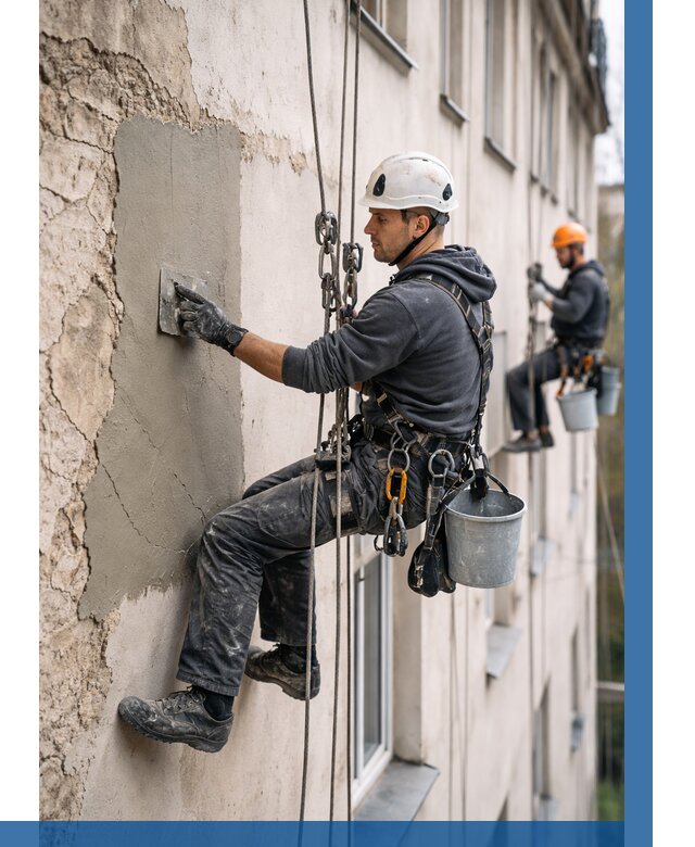 Восстановление штукатурки фасада в Вязьме от 1234 р. | ВЫСОТНИК-Взь