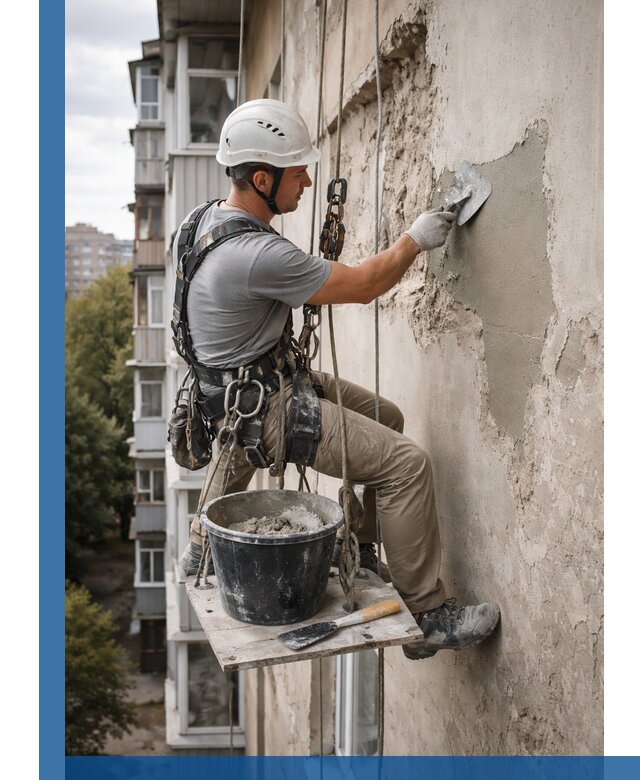 Восстановление фасадной штукатурки в Вязьме с гарантией качества