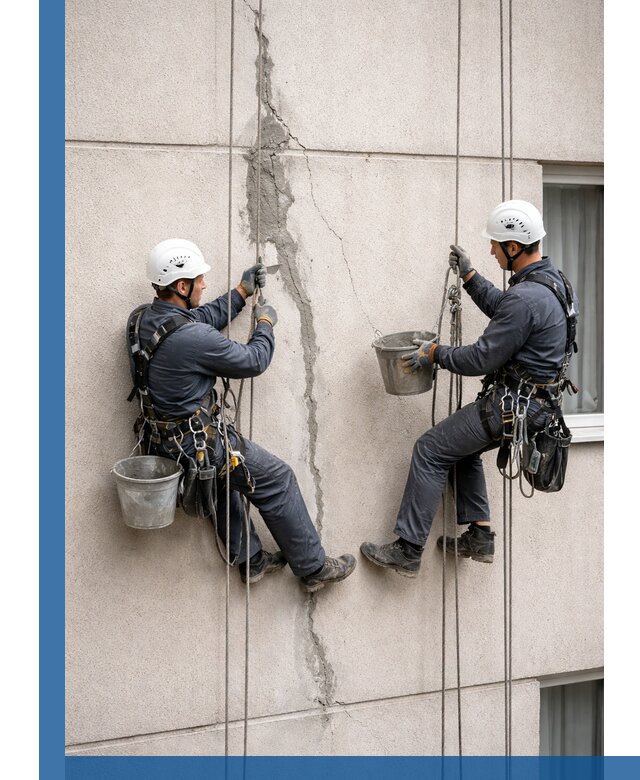 Заделка трещин на фасаде в Вязьме с гарантийным ремонтом