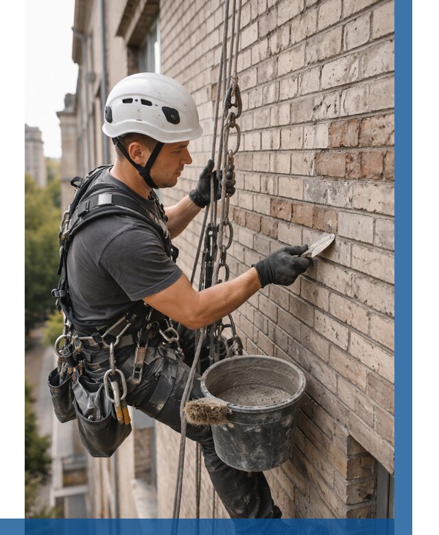 Ремонт кирпичной кладки фасада в Вязьме от 1851 р. | ВЫСОТНИК-Взь