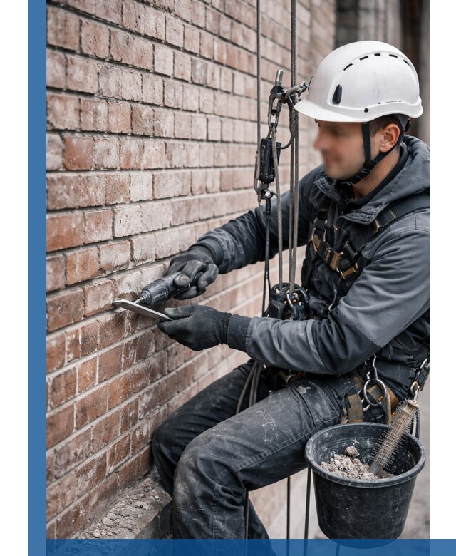 Расшивка кирпичных швов фасадов и стен, ремонт в Вязьме