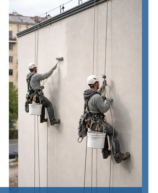 Покраска оштукатуренного фасада в Вязьме от 329 р. | ВЫСОТНИК-Взь