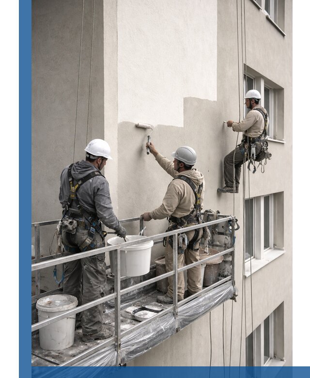 Покраска оштукатуренного фасада в Вязьме под ключ с гарантией