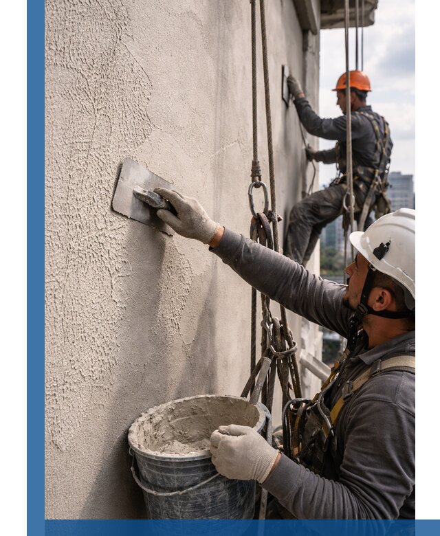 Декоративная штукатурка фасада с утеплением и защитой в Вязьме