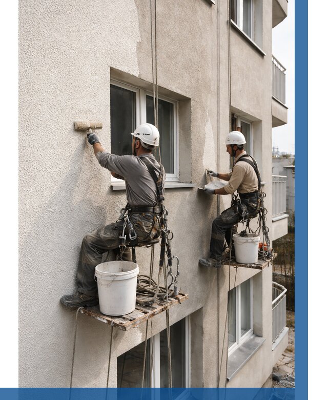 Нанесение короеда на фасад в Вязьме от 463 р. | ВЫСОТНИК-Взь