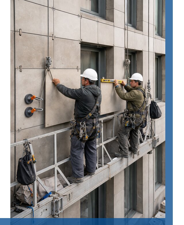 Монтаж керамогранита на фасад в Вязьме от 2571 р. | ВЫСОТНИК-Взь