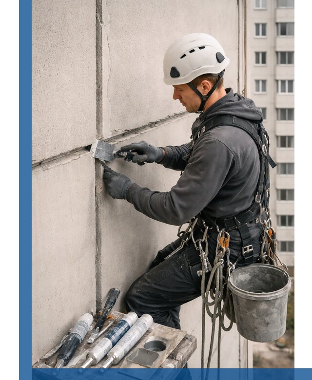 Ремонт межпанельных швов в Вязьме герметизация и восстановление