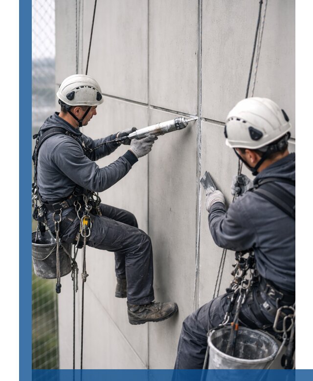 Первичная герметизация швов фасадов и кровель в Вязьме