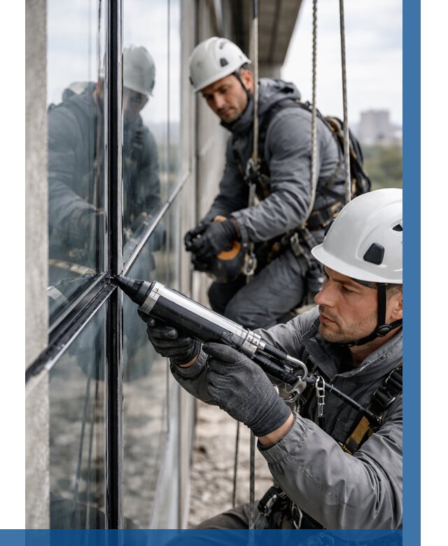 Герметизация витражных швов в Вязьме от 668 р. | ВЫСОТНИК-Взь