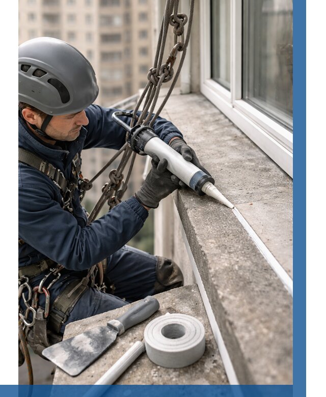 Герметизация балконного козырька в Вязьме от 4627 р. | ВЫСОТНИК-Взь