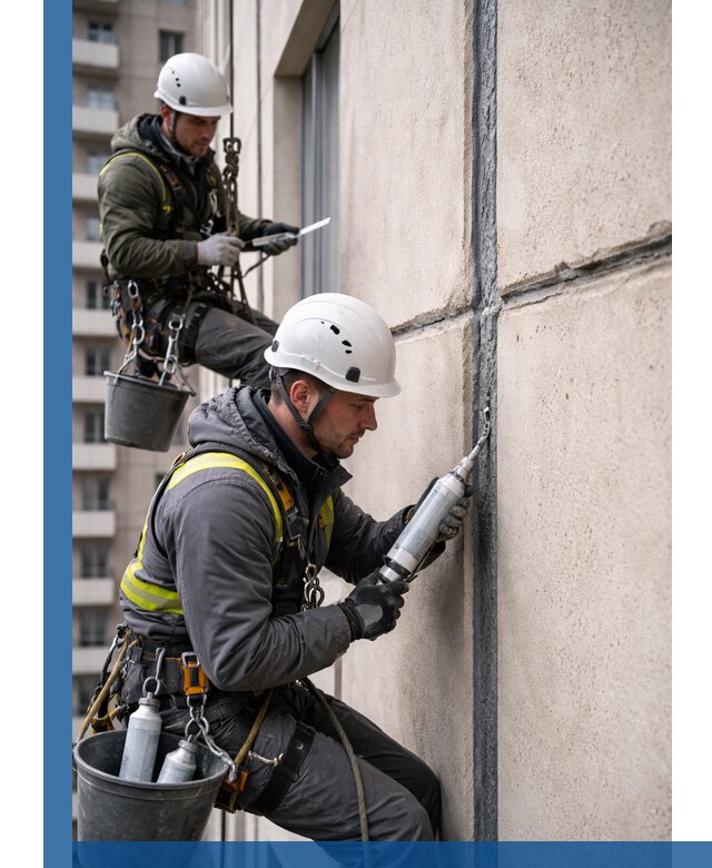 Герметизация деформационных швов фасада в Вязьме качественно