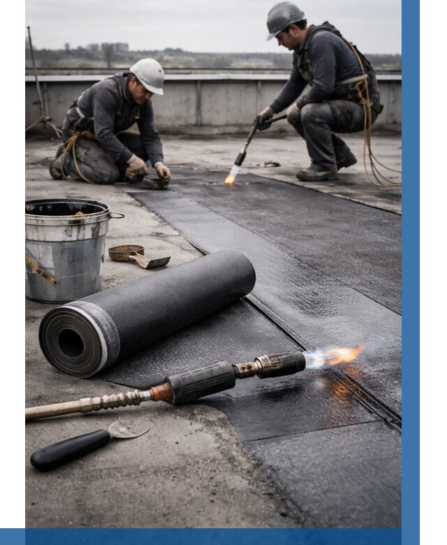 Ремонт рулонной кровли в Вязьме от 668 р. | ВЫСОТНИК-Взь