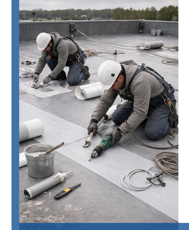 Ремонт мембранной кровли в Вязьме качественно и с гарантией