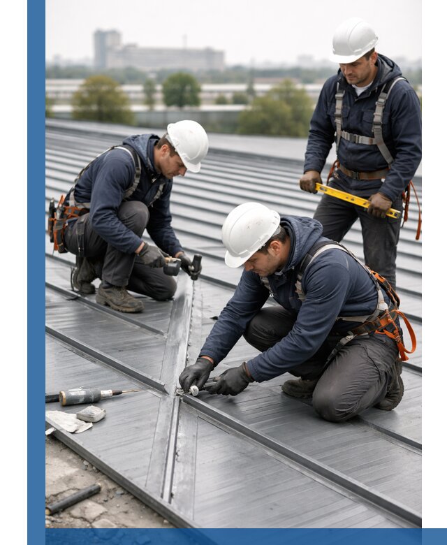 Ремонт фальцевой кровли в Вязьме срочно и качественно