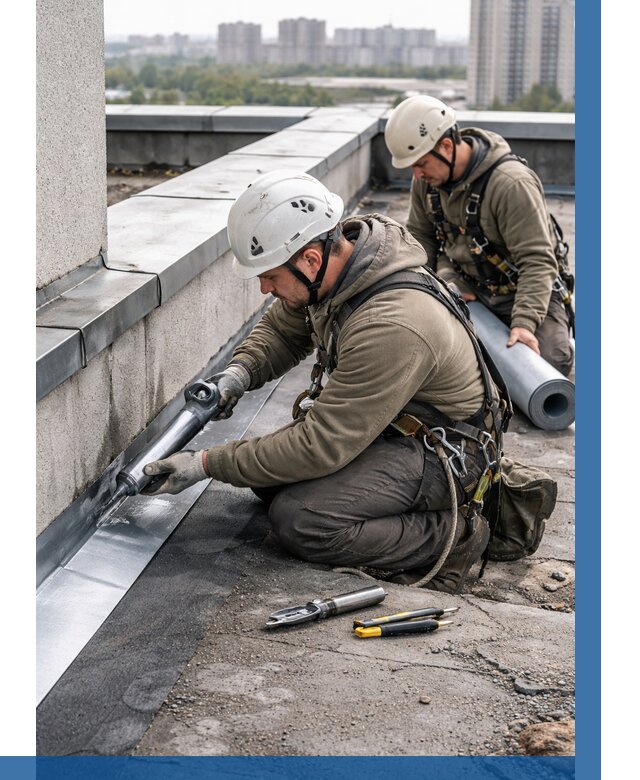 Ремонт кровельных примыканий в Вязьме от 1234 р. | ВЫСОТНИК-Взь