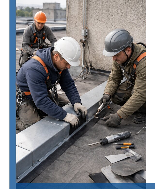 Ремонт кровельных примыканий в Вязьме профессионально