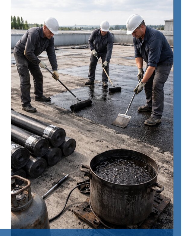 Гидроизоляция кровли мастикой в Вязьме от 617 р. | ВЫСОТНИК-Взь