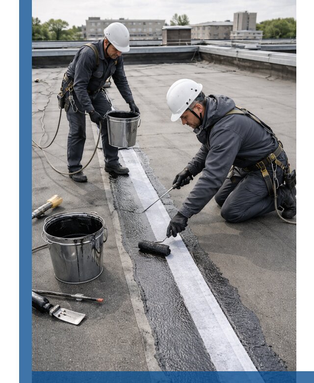 Гидроизоляция кровли мастикой в Вязьме надежная защита