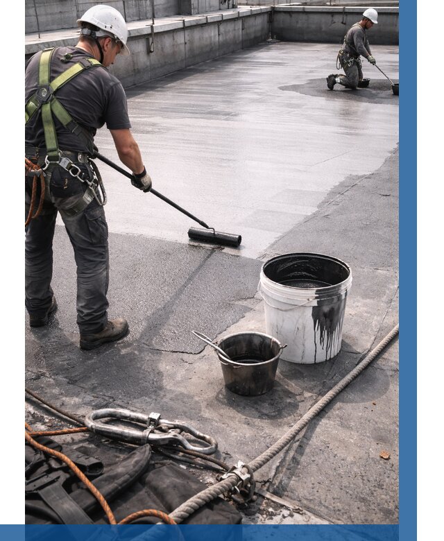 Гидроизоляция кровли жидкой резиной в Вязьме от 514 р. | ВЫСОТНИК-Взь