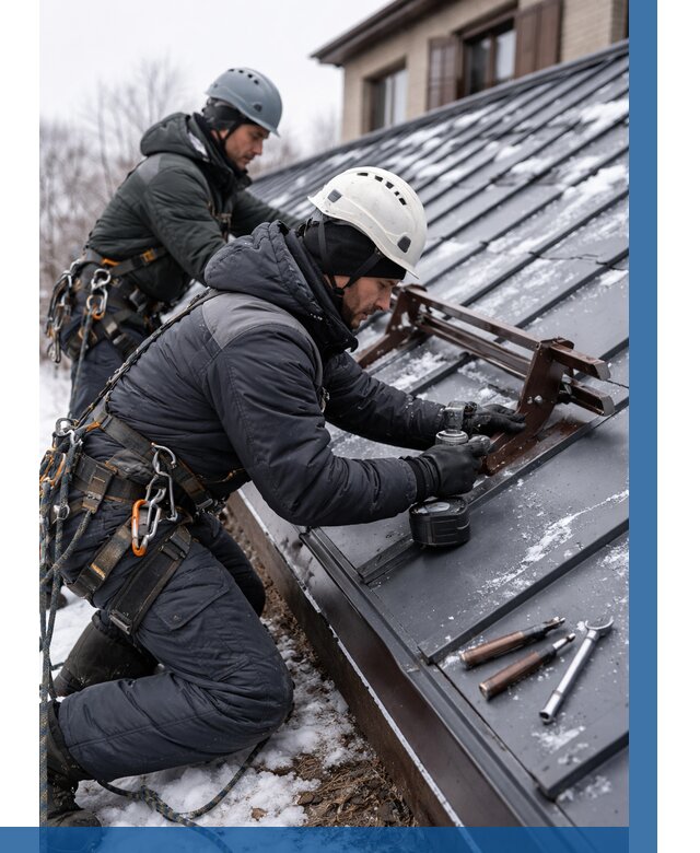 Монтаж снегозадержателей в Вязьме от 463 р. | ВЫСОТНИК-Взь