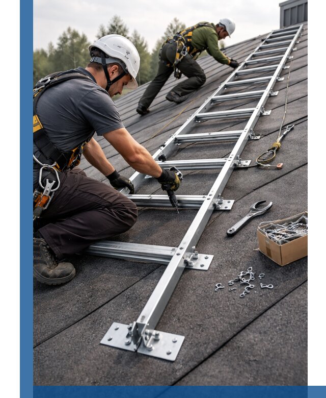 Профессиональный монтаж кровельной лестницы в Вязьме под ключ