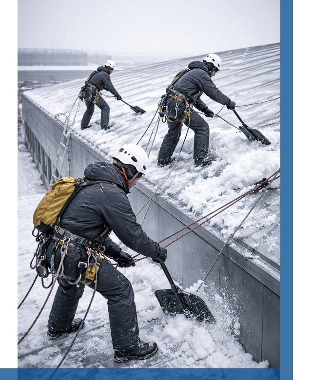 Очистка навесов от снега в Вязьме от 4627 р. | ВЫСОТНИК-Взь