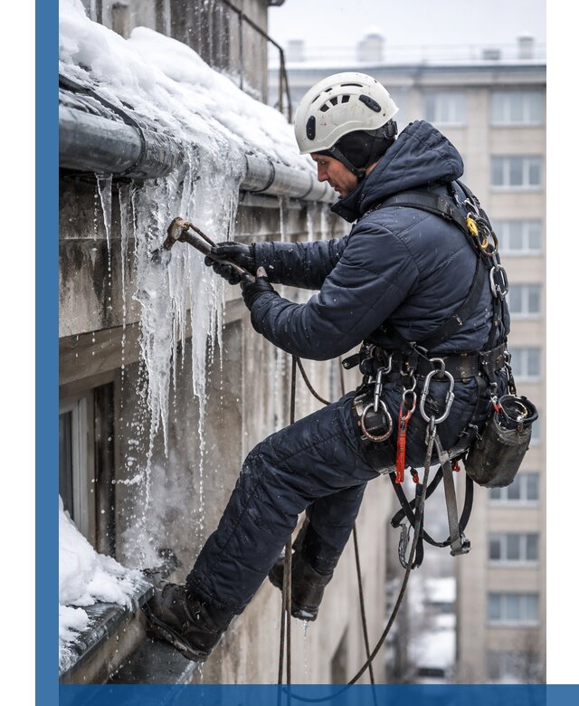 Удаление наледи и чистка водостоков в Вязьме оперативно и безопасно