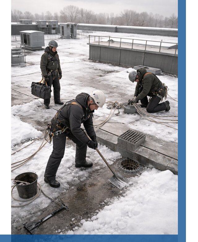 Абонентское обслуживание кровли зимой в Вязьме от 8226 р. | ВЫСОТНИК-Взь