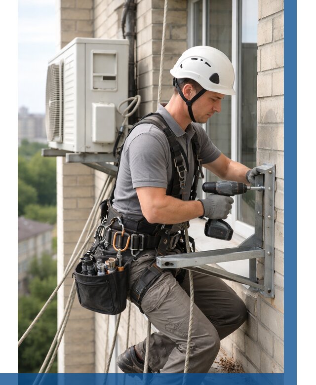 Установка кронштейнов кондиционера в Вязьме от 3599 р. | ВЫСОТНИК-Взь