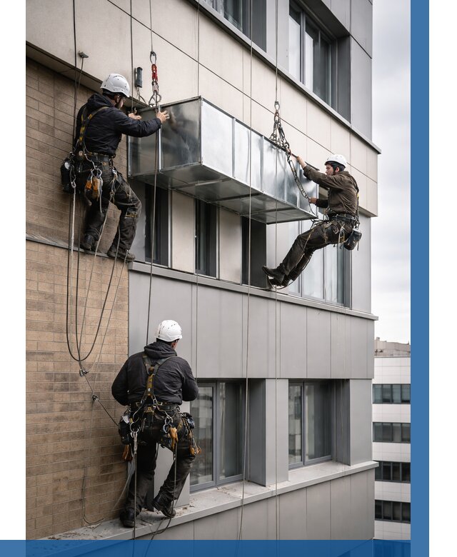 Монтаж воздуховодов на фасаде в Вязьме от 1542 р. | ВЫСОТНИК-Взь