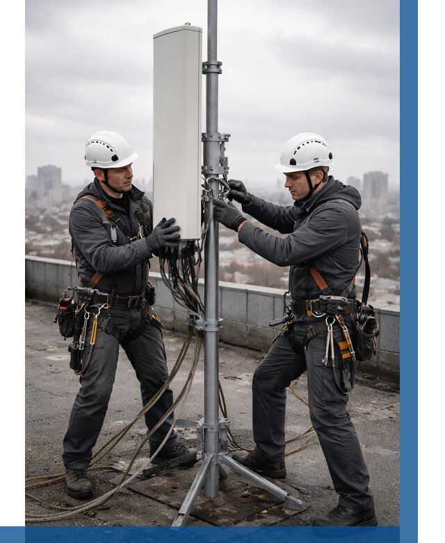 Монтаж антенн связи на крыше в Вязьме от 8740 р. | ВЫСОТНИК-Взь