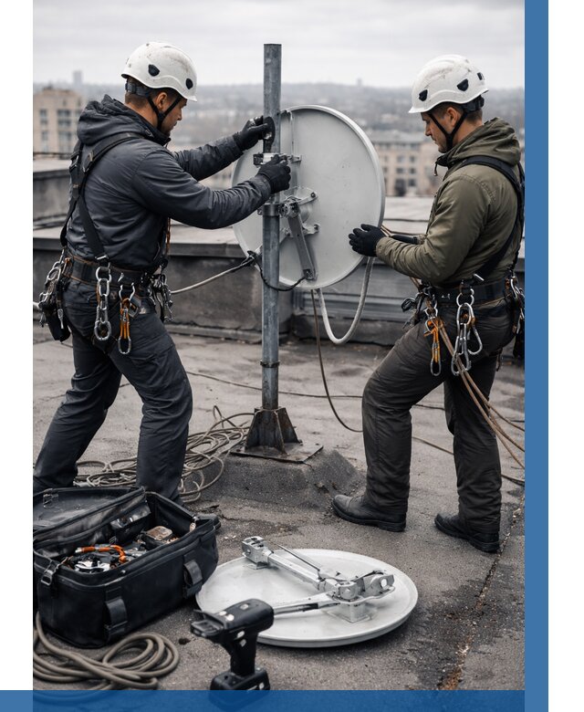 Демонтаж антенн на крыше в Вязьме от 4627 р. | ВЫСОТНИК-Взь