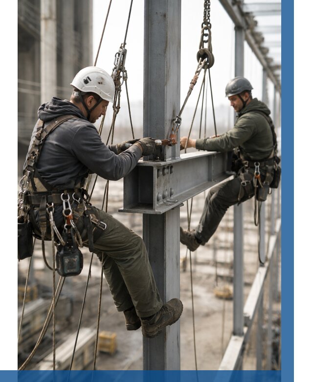 Монтаж металлоконструкций на высоте в Вязьме от 3599 р. | ВЫСОТНИК-Взь