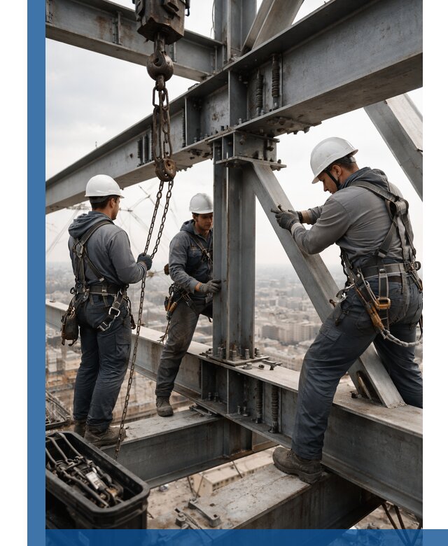 Профессиональный монтаж металлоконструкций на высоте в Вязьме