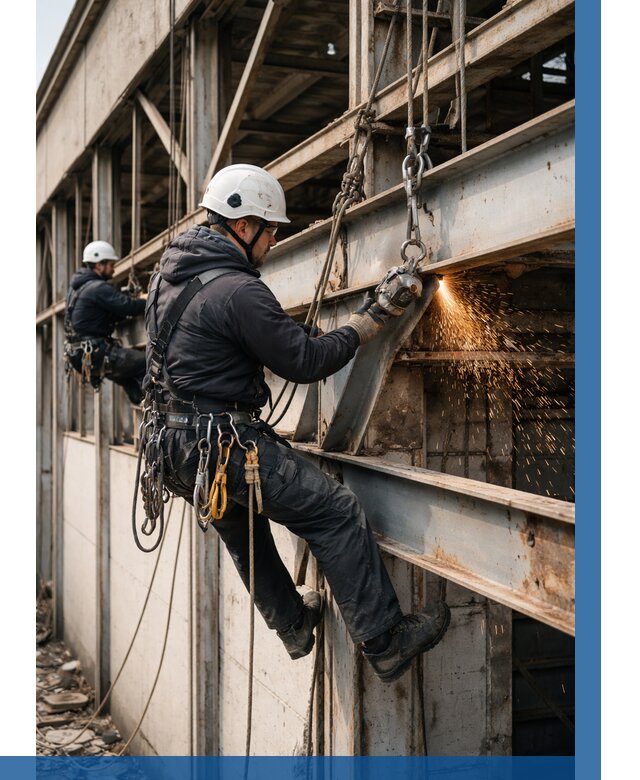 Демонтаж металлоконструкций на высоте в Вязьме от 6683р. |ВЫСОТНИК-Взь