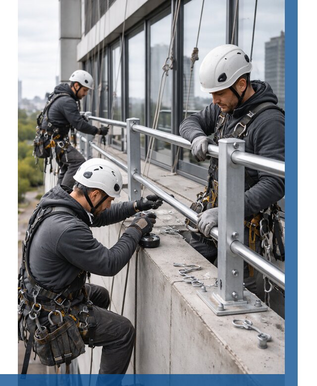 Монтаж ограждений на высоте в Вязьме, от 1234 р. | ВЫСОТНИК-Взь