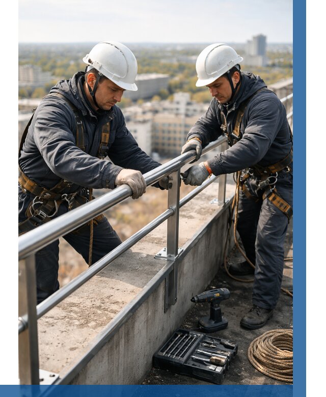 Монтаж перил на высоте в Вязьме от 2571 р. | ВЫСОТНИК-Взь