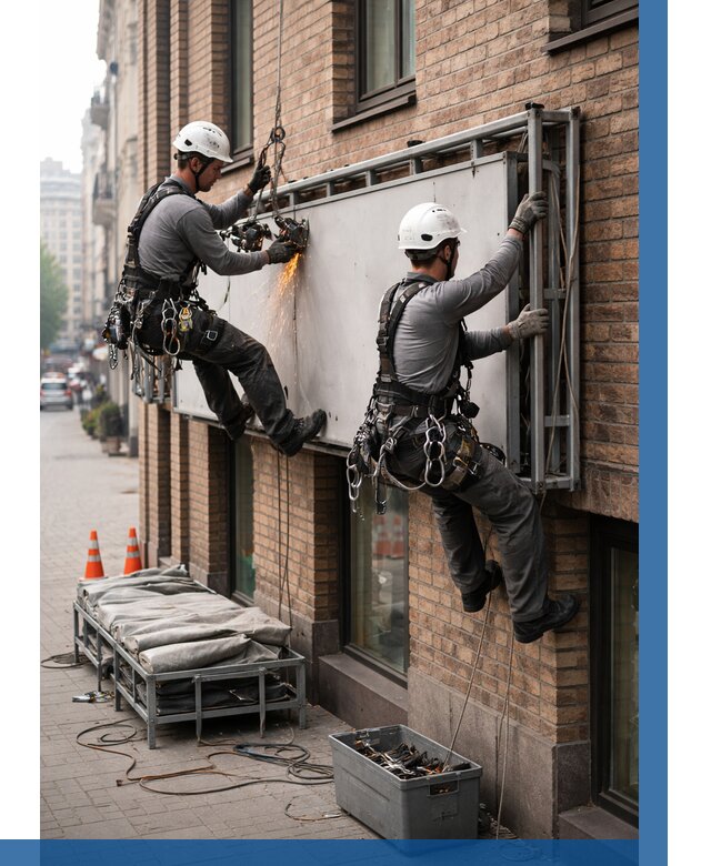 Демонтаж рекламной вывески в Вязьме от 6683 р. | ВЫСОТНИК-Взь