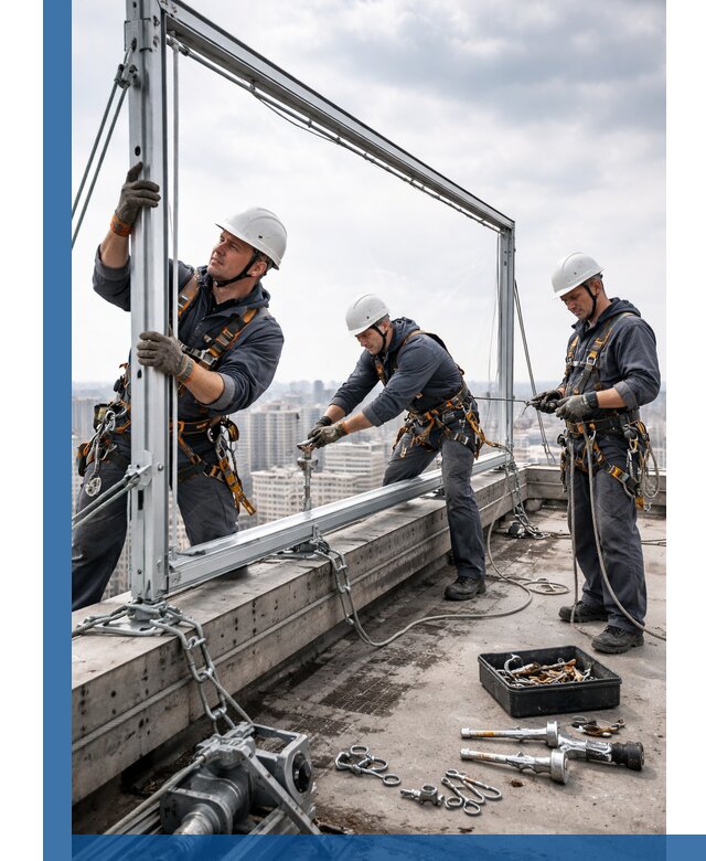 Монтаж крышных рекламных конструкций под ключ в Вязьме