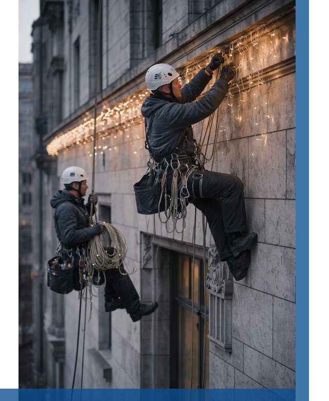 Монтаж новогодней иллюминации в Вязьме от 8740 р. | ВЫСОТНИК-Взь